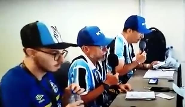 Farid Germano Filho deu um susto na equipe de transmissão (Foto: Divulgação)
