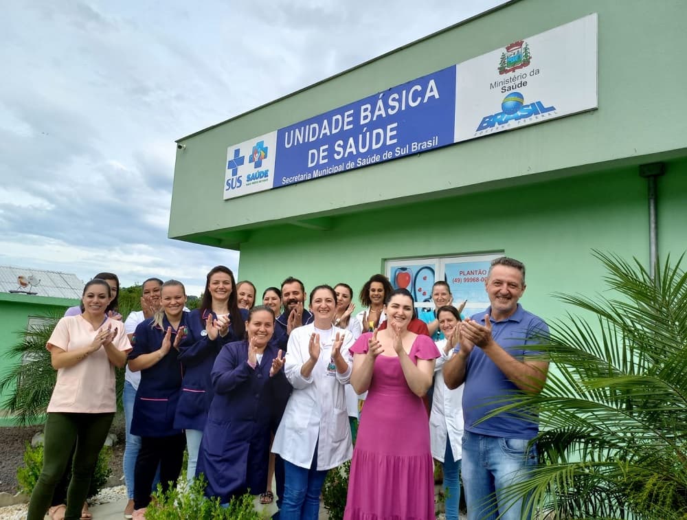 Equipe da Saúde em Sul Brasil (Foto: Divulgação)