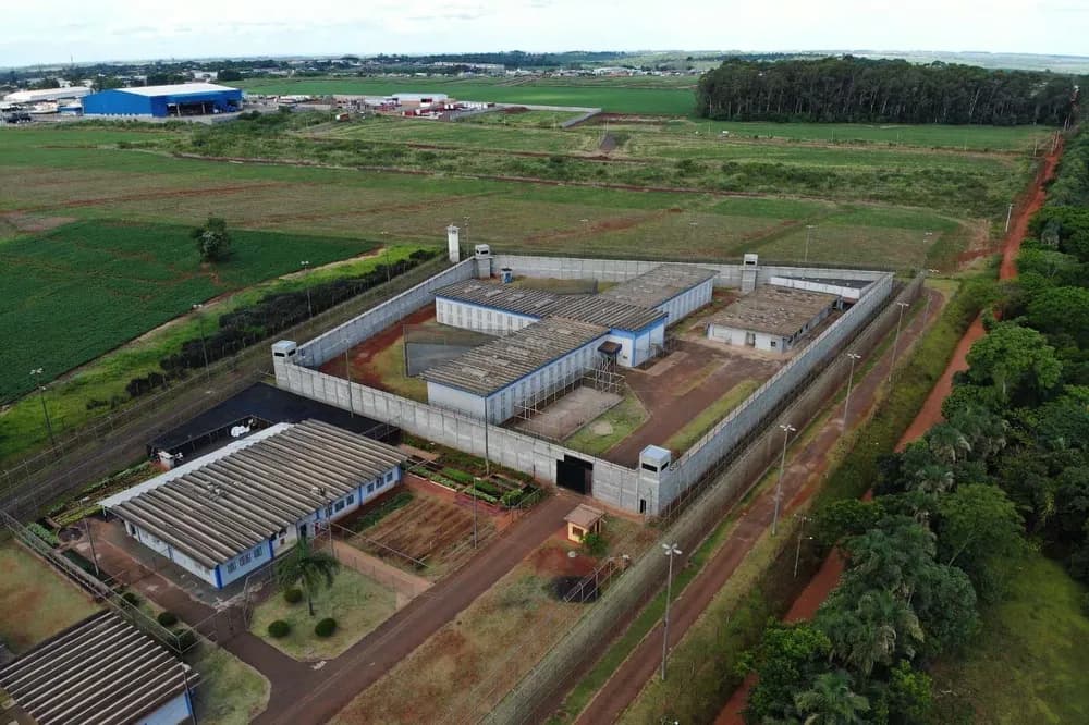 Penitenciária de Foz do Iguaçu (Foto: Secretaria de Segurança Pública )