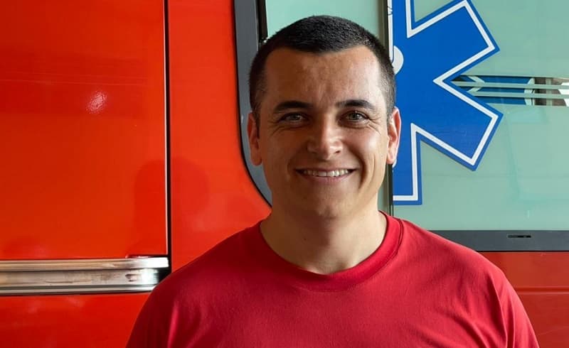 Juliano Aguiar já atuou no salvamento de vítima eletrocutada (Foto: Henrique Paulo Koch)