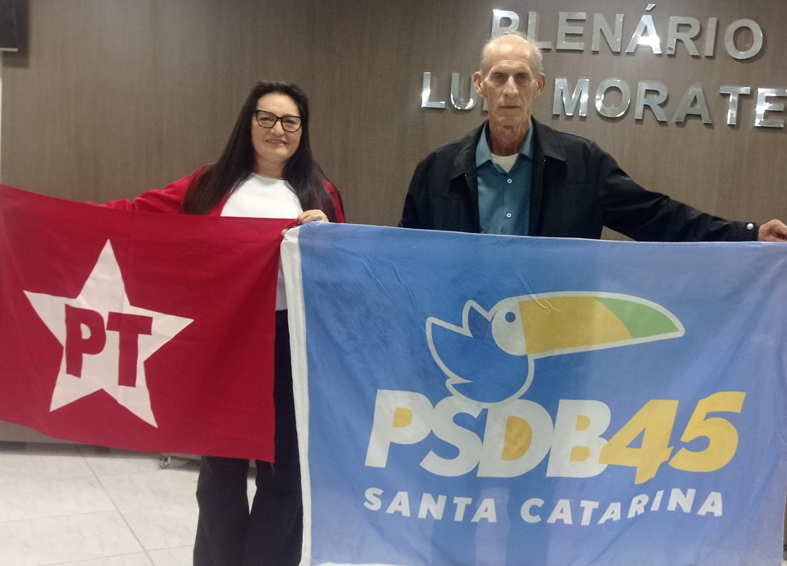 Nilse e Gladimir estarão juntos no pleito eleitoral em Nova Erechim (Foto: Divulgação)