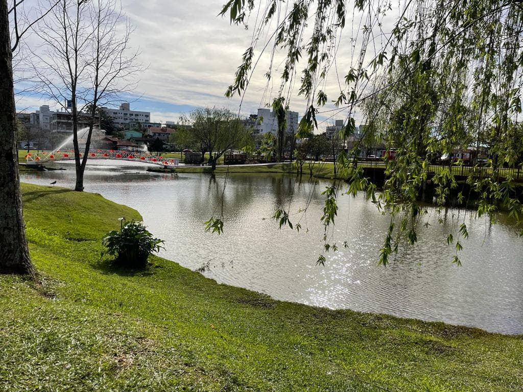 Praça do Lago é ponto de visitação (Foto: Fabiano Rambo)