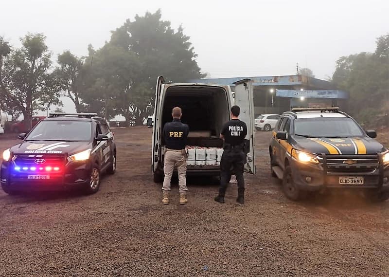 PRF apreende venenos contrabandeados da Argentina (Foto: PRF)
