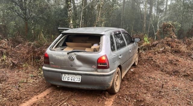Gol estava cheio de carne (Foto: PRF)