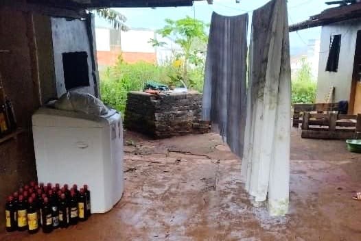 Local onde houve discussão e agressões (Foto: Polícia Militar)