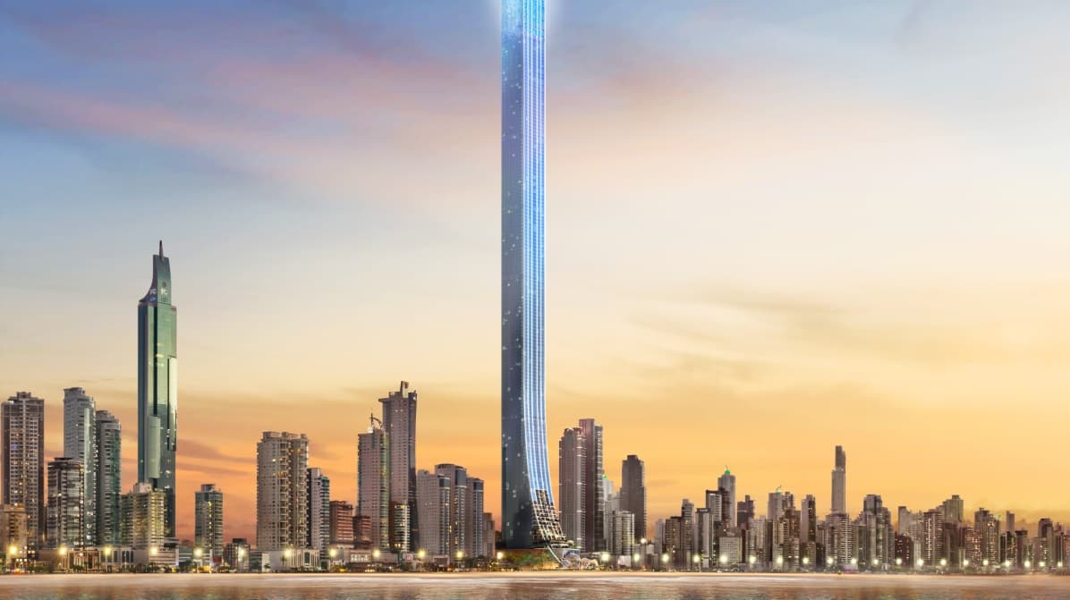 Os 550 metros de altura devem fazer o Senna Tower o mais alto prédio residencial do mundo (Foto: Divulgação)