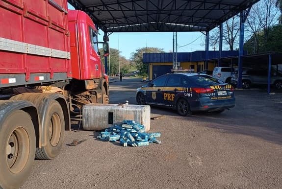 Faro dos policiais foi infalível (Foto: PRF)