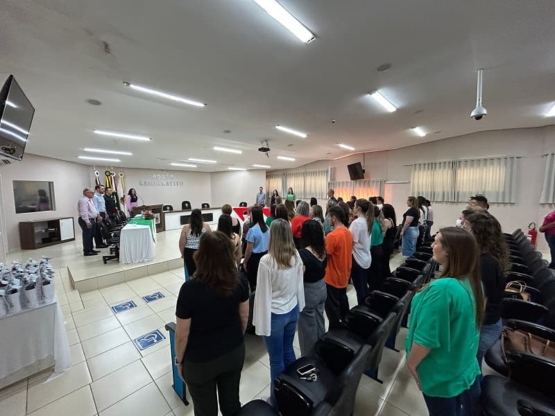 Profissionais da saúde recebem certificação (Foto: Gilmar Bortese)
