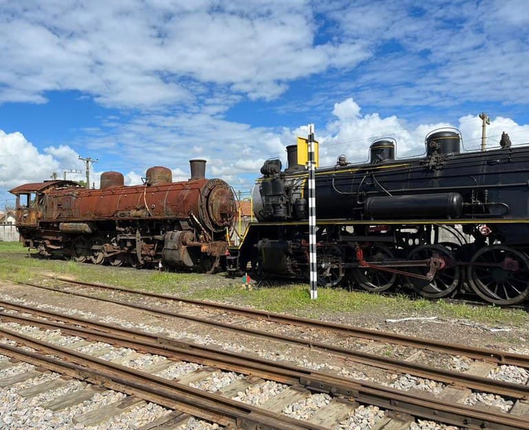 DNIT faz doação de locomotiva que será exposto em museu (Foto: DNIT)