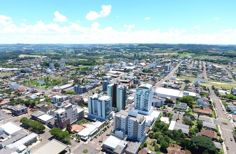 Cidade do Oeste de Santa Catarina cresce a cada ano (Foto: Alisson Prior)