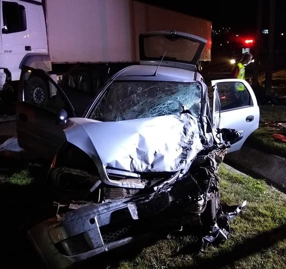 Acidente na BR-470 deixa um óbito; vítima fatal era morador de Nova Erechim (Foto: COBOM)