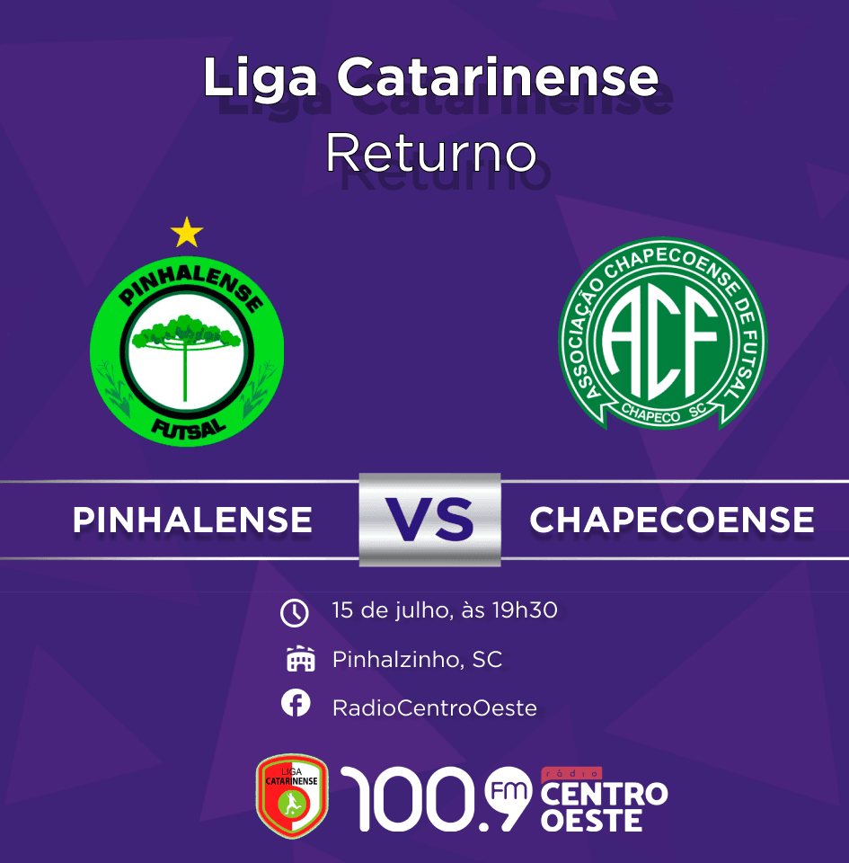 Pinhalzinho recebe em quadra a equipe de Chapecó, no returno da Liga Catarinense (Foto: Rádio Centro Oeste)