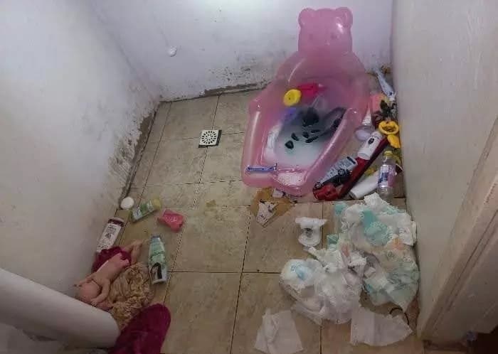 Ambiente encontrado pelos policiais (Foto: PM)