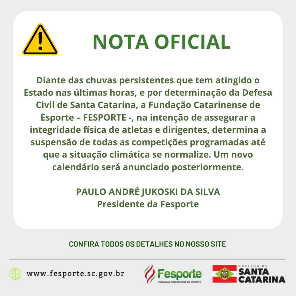 Nota Oficial foi emitida no sábado pela instituição (Foto: Divulgação)