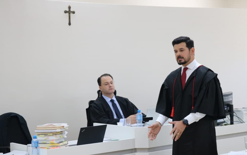 Julgamento é um dos últimos do ano de 2022 em Pinhalzinho (Foto: Henrique Paulo Koch)
