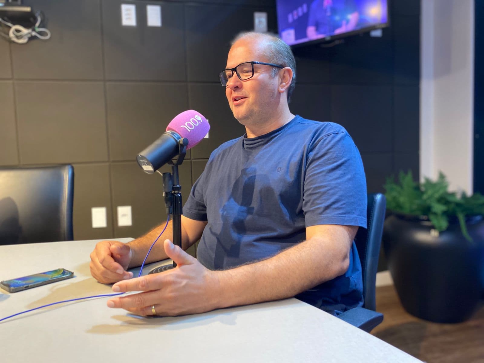 Beltrame participou do programa Radar da RCO (Foto: Felipe Eduardo Zamboni)