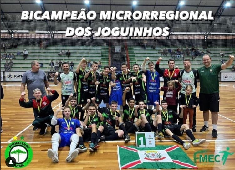 A equipe agora é bicampeã da competição, agora a próxima meta será o regional (Foto: Pinhalense Base)