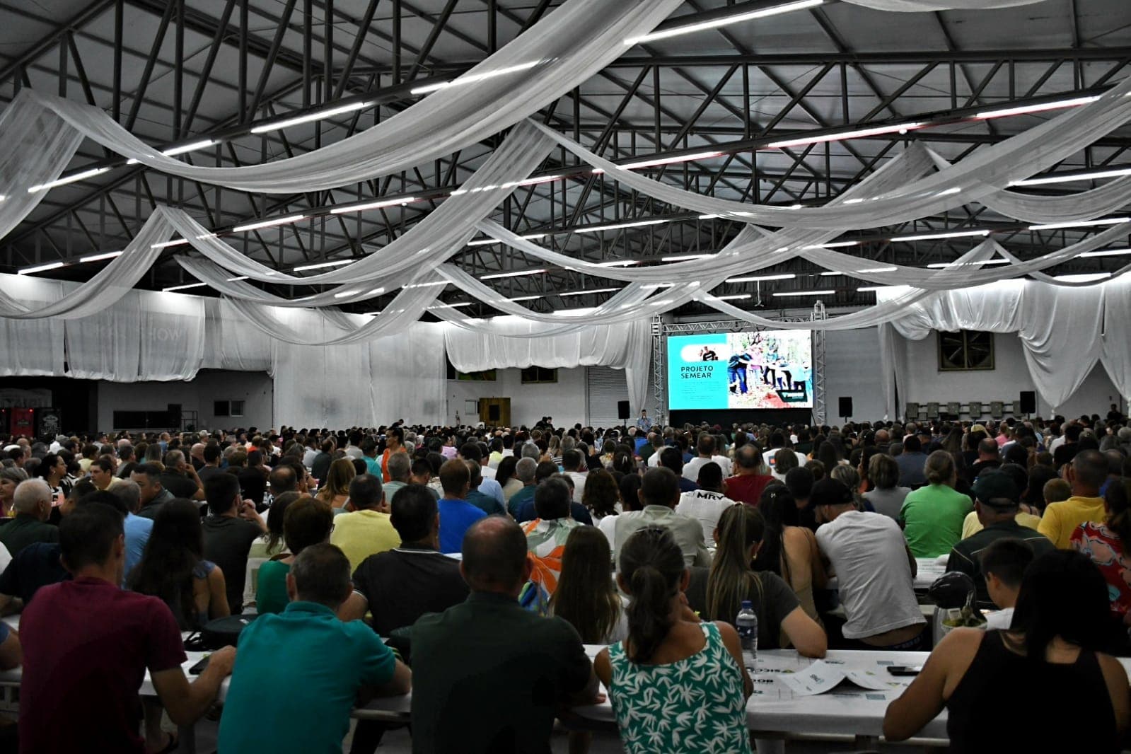Última pré-assembleia do Sicoob Creditaipu reune muitos associados em Pinhalzinho (Foto: Divulgação )