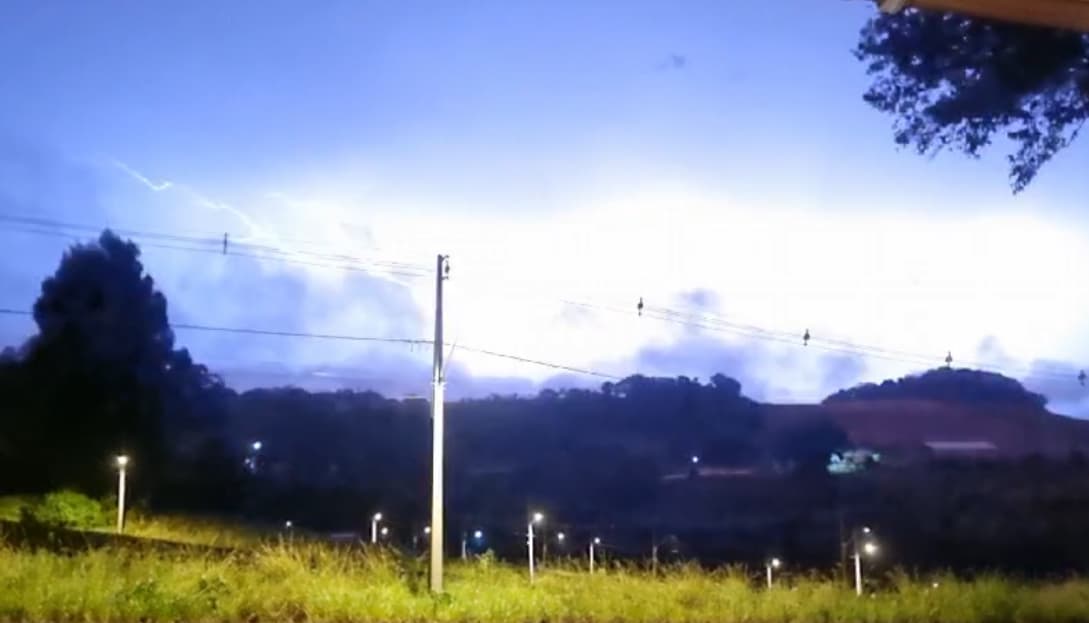Mau tempo em Pinhalzinho (Foto: Divulgação)