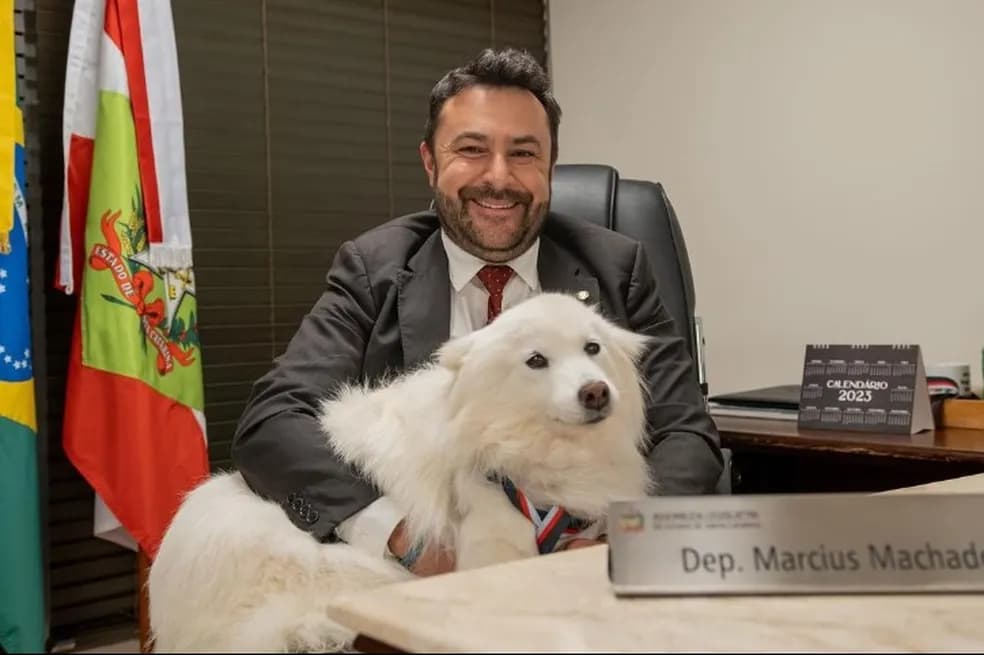 Allanis ficava com o tutor na assembleia (Foto: Divulgação)