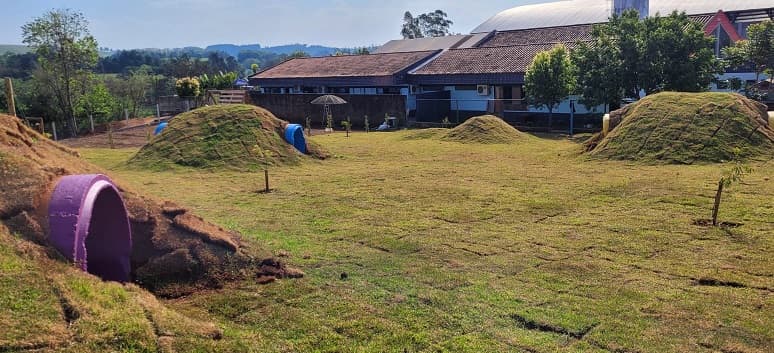 Parque dos Túneis na Creche de Águas Frias (Foto: Ascom)