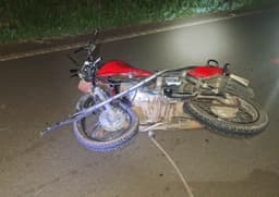 Vítima conduzia uma CG (Foto: Polícia Militar Rodoviária)