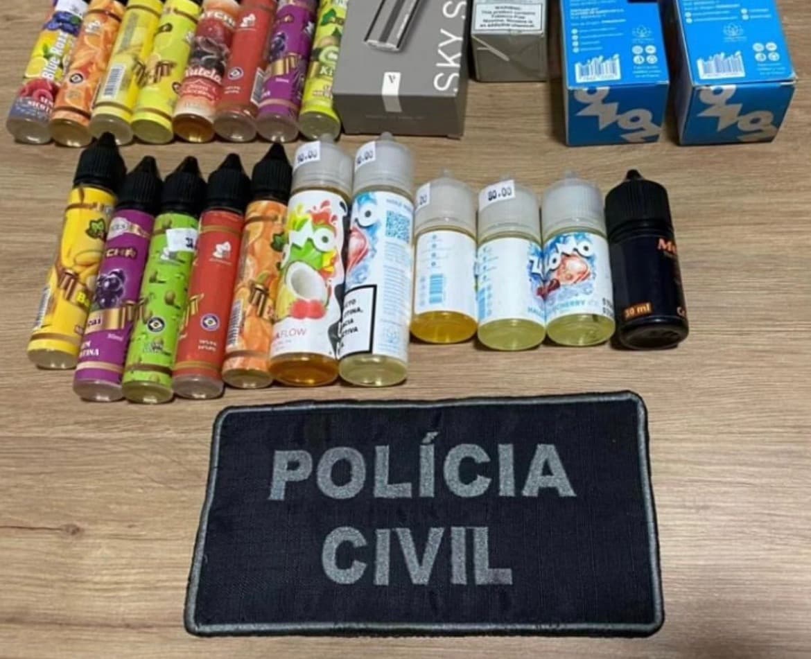 Produtos apreendidos (Foto: Polícia Civil)