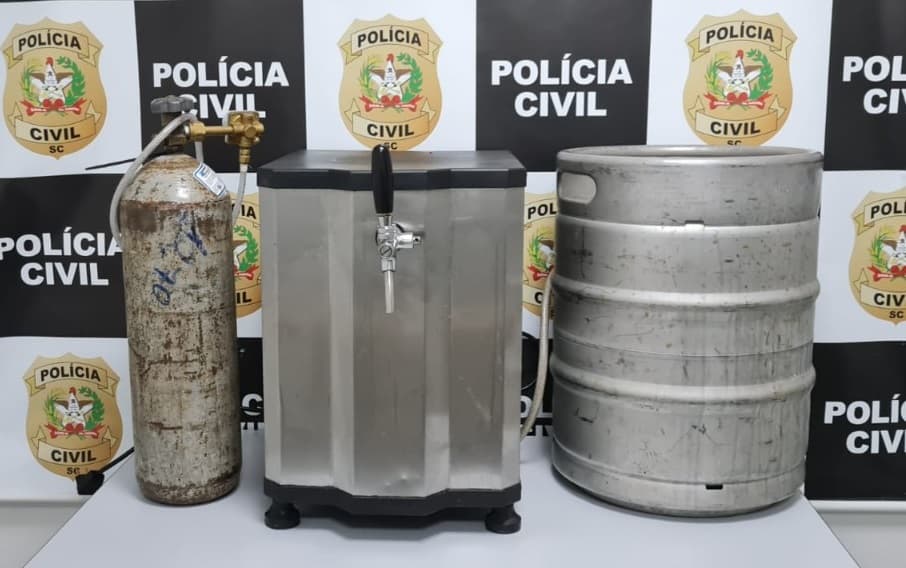 Fornecedores devem ficar atentos na hora de locarem chopeiras (Foto: Polícia Civil)