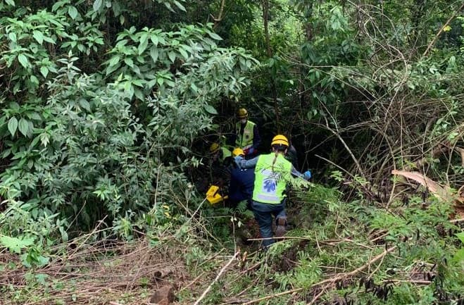 Socorristas foram chamados para realizar resgate (Foto: Corpo de Bombeiros)