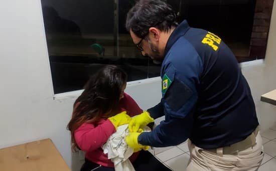 O seu nascimento foi motivo de comemoração e muita emoção (Foto: PRF)