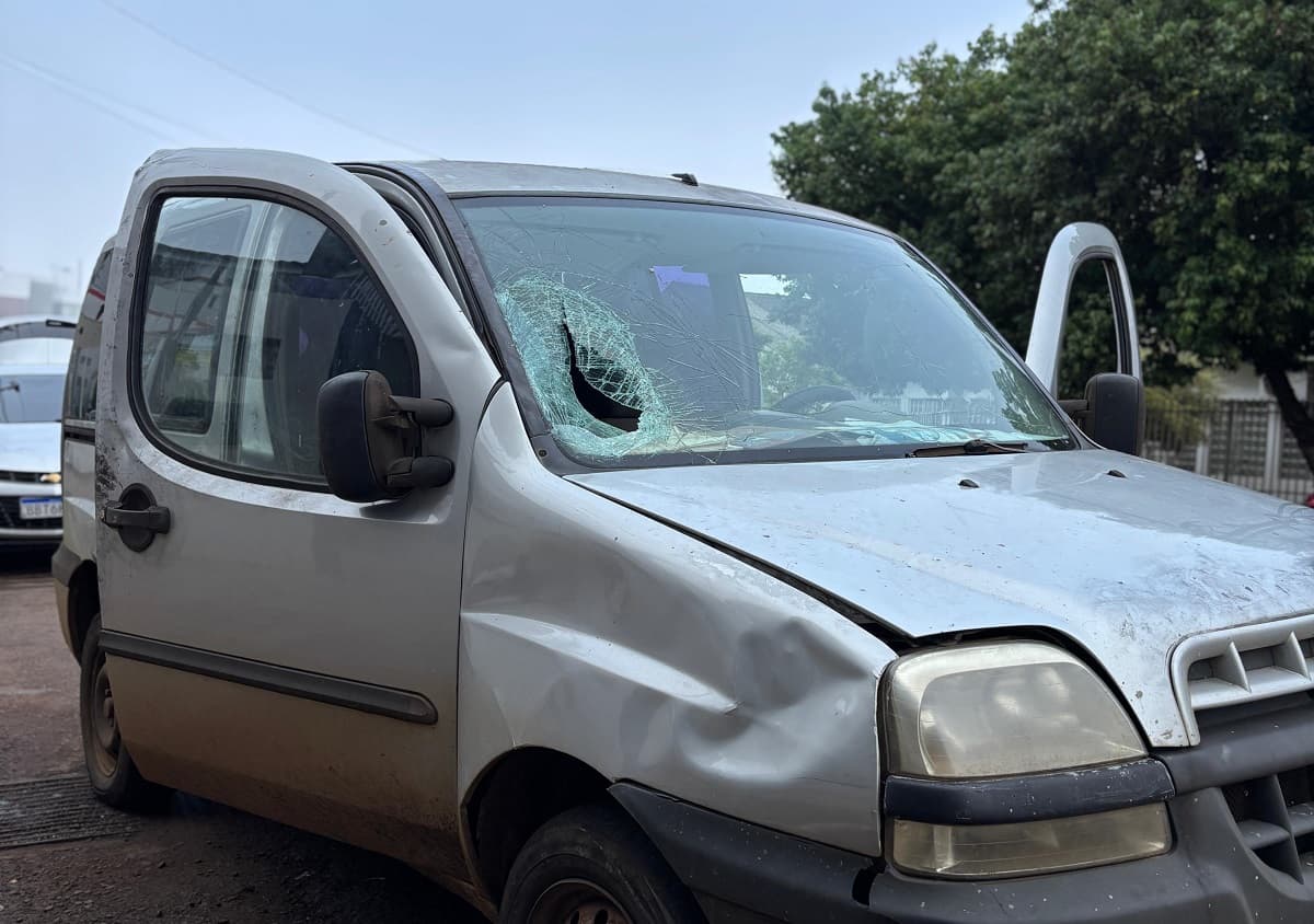 Carro envolvido no acidente (Foto: Polícia Civil)