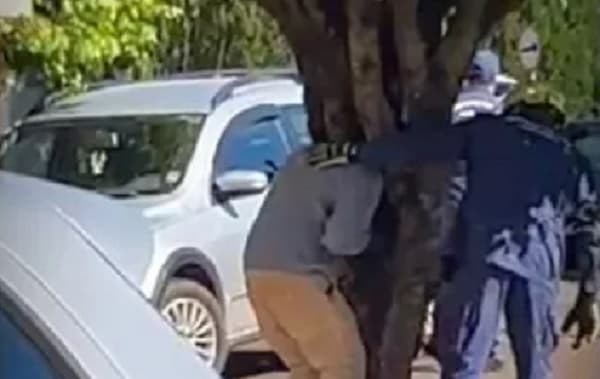 Situação tensa em São Miguel do Oeste (Foto: Divulgação)