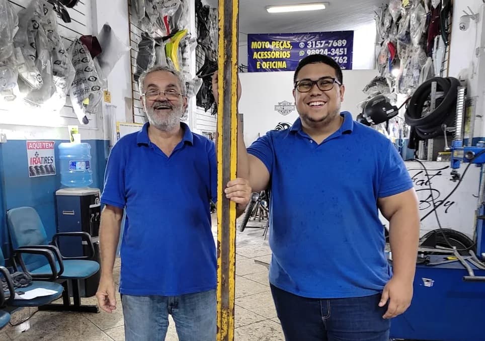 O ferro da discórdia: apesar do susto, sogro e genro deram boas risadas (Foto: Arquivo pessoal)