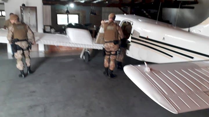 Pertence estava dentro de hangar no litoral de Santa Catarina (Foto: Divulgação)