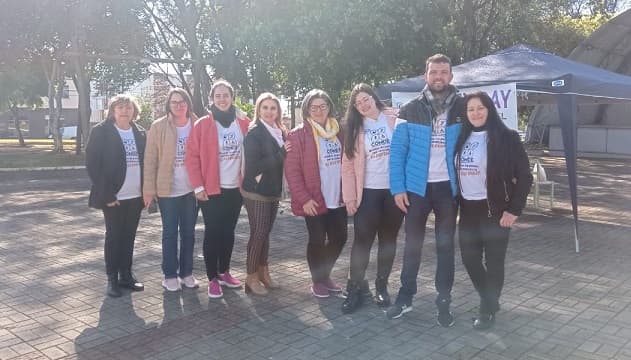 Município de Nova Erechim promove atividade alusiva ao Agosto Laranja (Foto: Prefeitura de Nova Erechim )