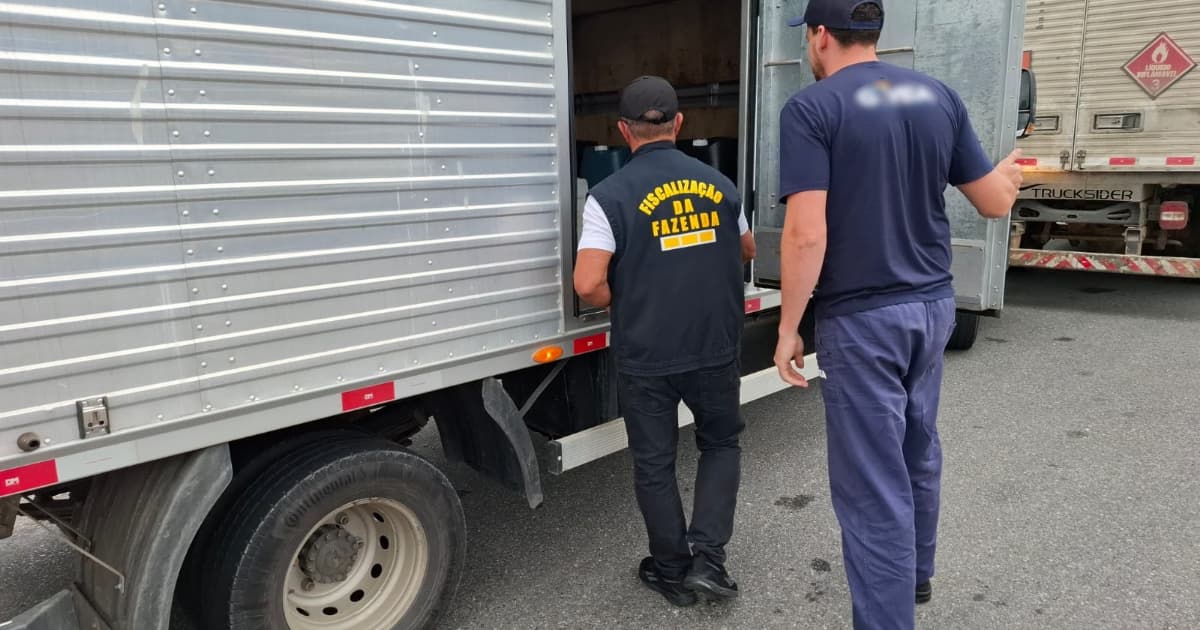 Fazenda identifica R$ 9 milhões em mercadorias transportadas irregularmente nas estradas catarinenses em 2025 (Foto: SEF/GOV SC)