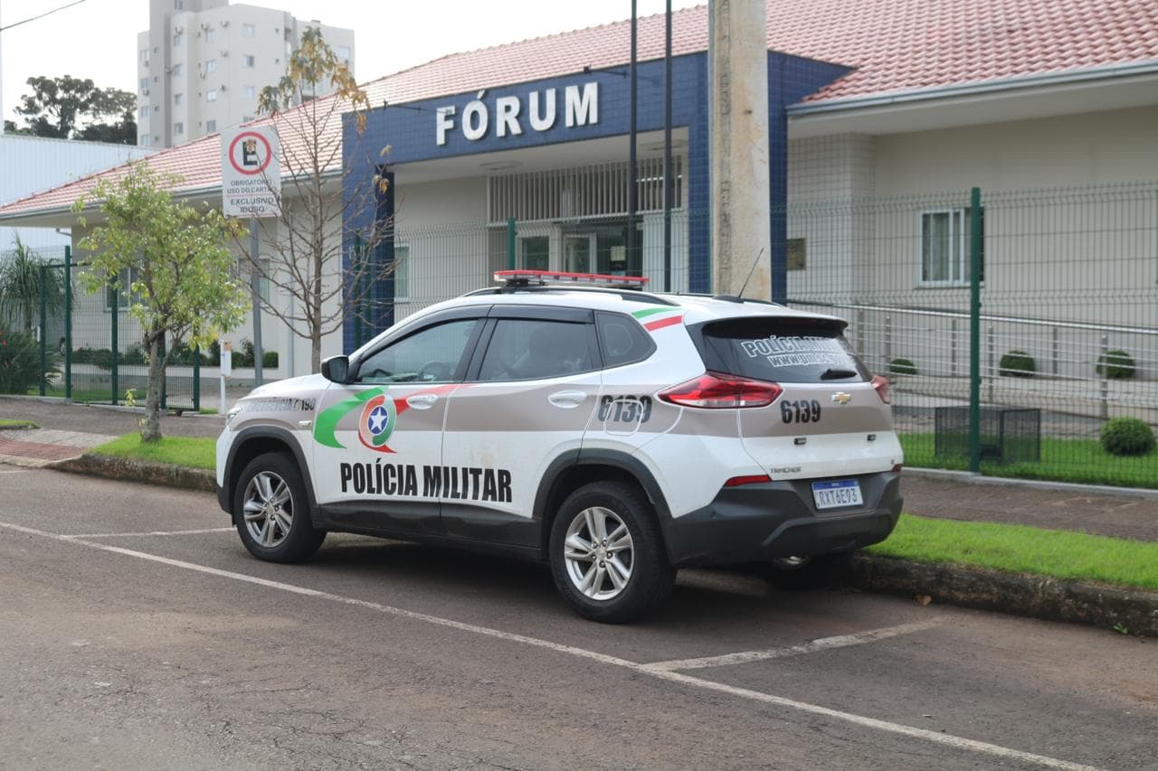 Caso foi julgado no Fórum de Pinhalzinho (Foto: Henrique Paulo Koch)