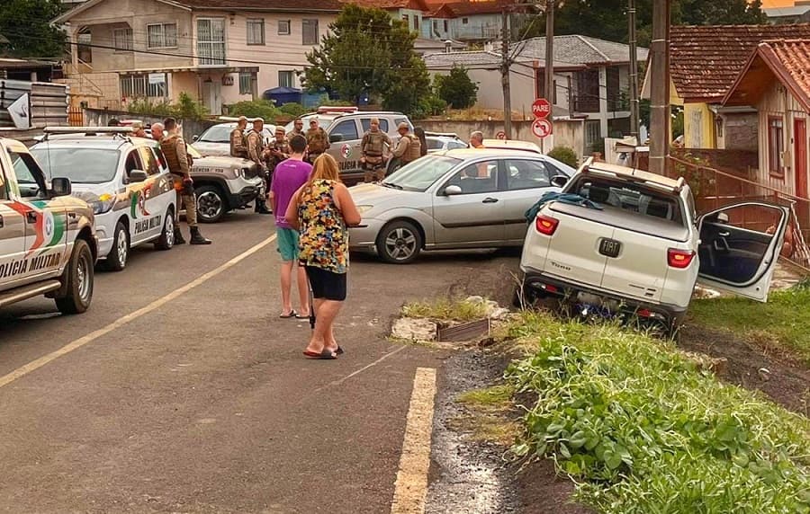Prisão ocorreu em Caçador (Foto: Polícia Militar)