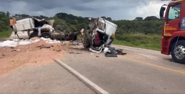 A pista ficou bloqueada em ambos os sentidos (Foto: Divulgação)