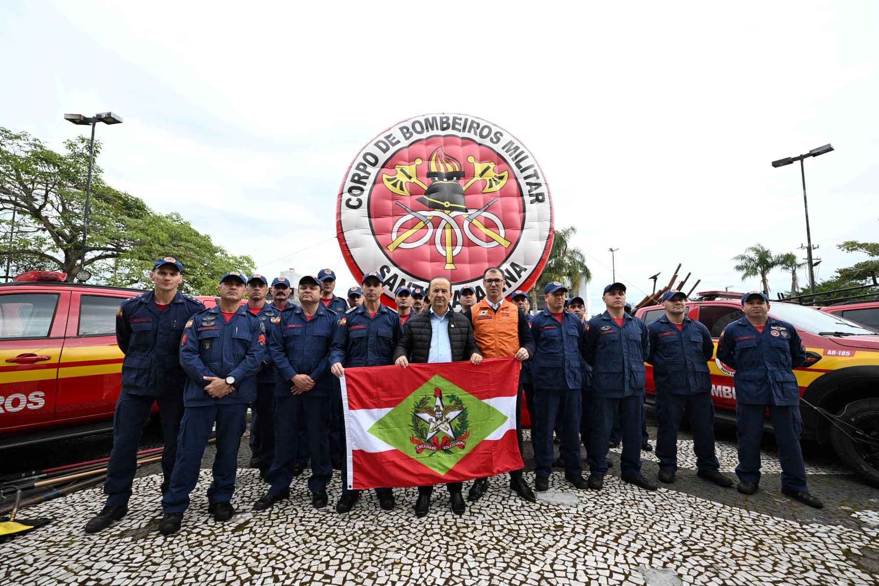 Bombeiros de SC são enviados ao Mato Grosso do Sul (Foto: Eduardo Valente/Secom)