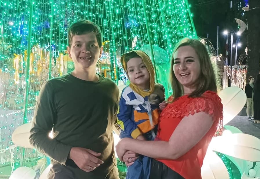 Família reside em Chapecó (Foto: Arquivo pessoal)
