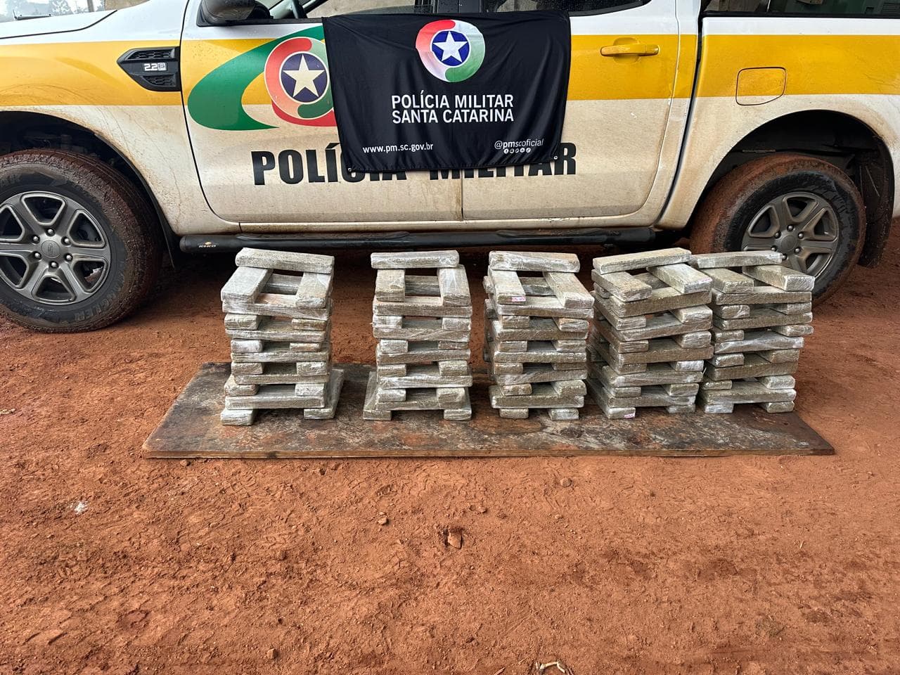 Polícia apreende 100 quilos de drogas em Abelardo Luz (Foto: Divulgação)