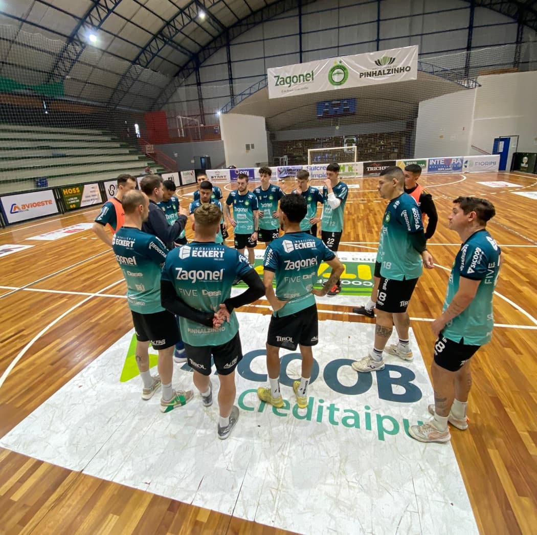 Pinhalense Futsal Zagonel busca vitória para se classificar na Copa SC (Foto: Felipe Eduardo Zamboni)
