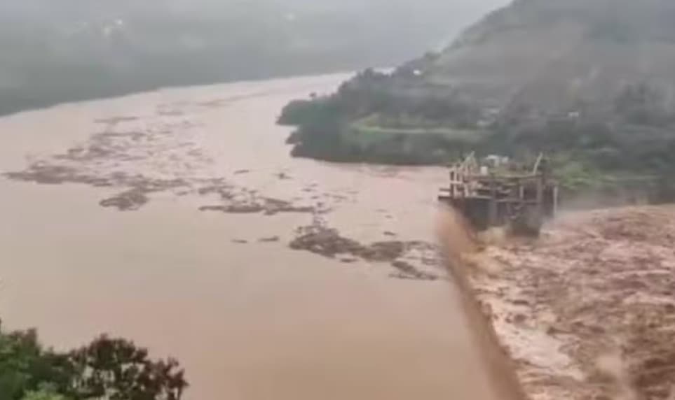 Barragem 14 de Julho, em Bento Gonçalves, colapsou (Foto: Divulgação)