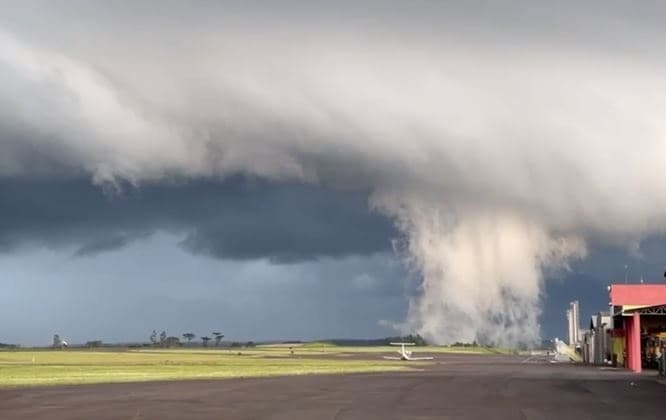 Quem olhou para o céu ficou tenso (Foto: Divulgação)
