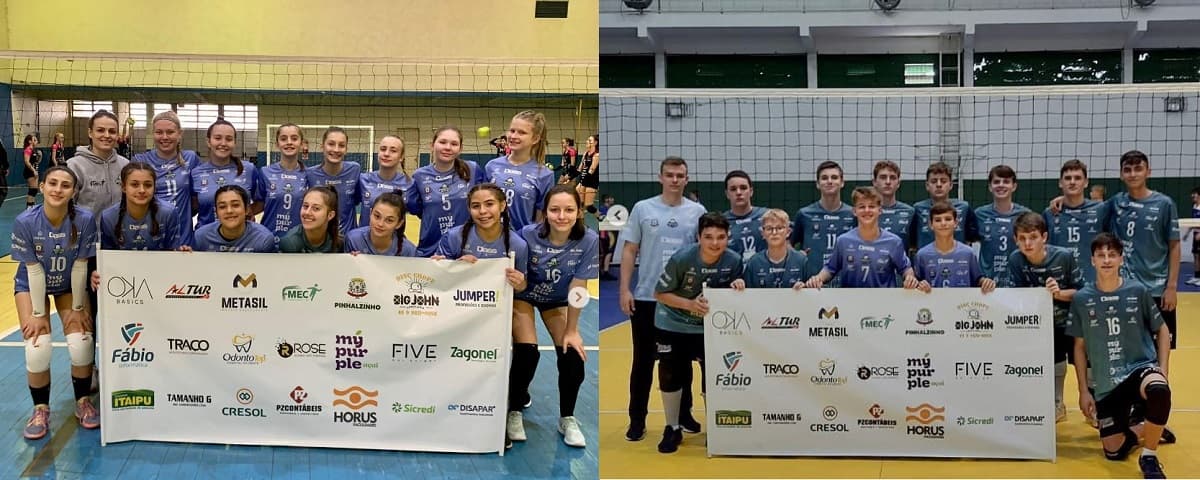 Voleibol Pinhalense conquistou bons resultados em jogos fora de casa (Foto: Pinhalense Voleibol)