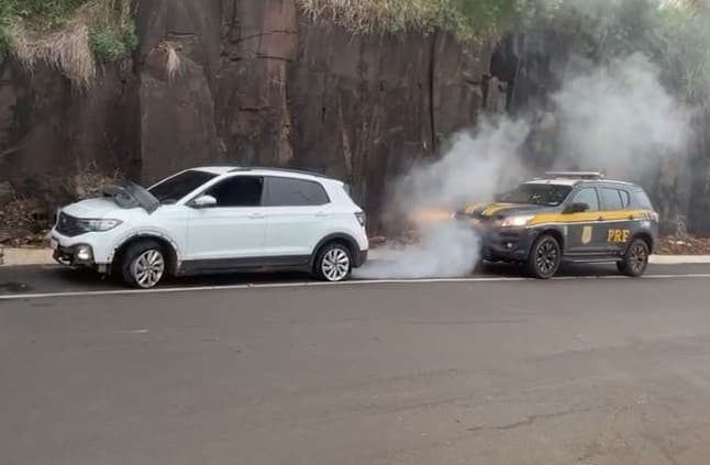 Modelo da Volkswagen tem sistema adaptado para o crime (Foto: PRF)