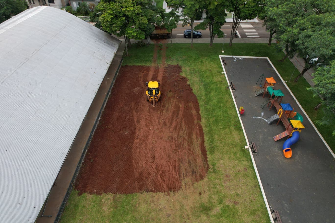 Praça da Bandeira terá nova quadra esportiva (Foto: Ascom Nova Erechim)