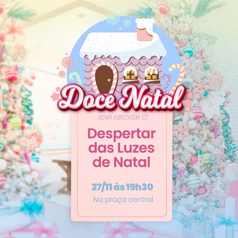 Acendimento das luzes de Natal será neste domingo em Nova Erechim (Foto: Divulgação )