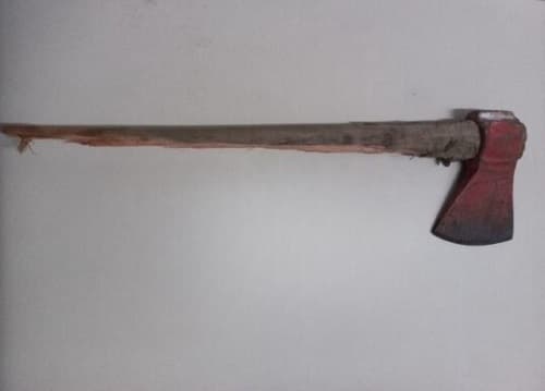 Armamento usado pelo suspeito (Foto: Polícia Militar)